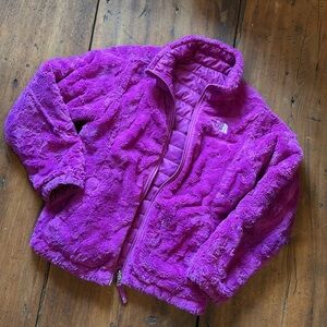 Purple Reversible North Face Girls Large